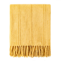 Wayfair yellow throw discount blanket